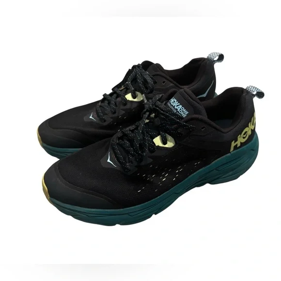 Hoka One One Challenger ATR 6 Men\'s 10.5D Black Blue Hiking Running Sneakers HOKA ONE ONE Challenger ATR 6 Mens 10.5 D Trail Running  main image 3